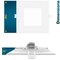 Sunperian 6 Inch Square Ultra Thin LED Recessed Downlights 5 CCT 2700K-5000K 12W 1000LM Dimmable 12-Pack SP34243-12PK - alternate 7
